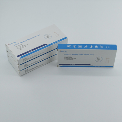 ISO genehmigte Putzlappen-Antigen-schnelles Test-kolloidales Goldeinzelnes Paket