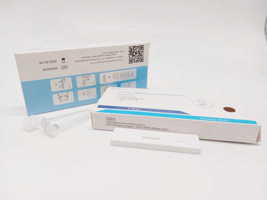 Test-Ausrüstungs-einzelnes Selbsttestpaket Covid 19 Gold ISO 13485 kolloidale